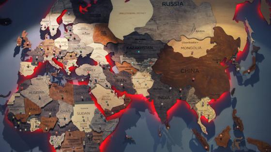 欧洲和亚洲的地图