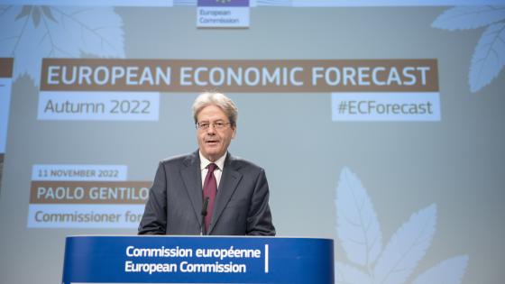 保罗Gentiloni委员会的秋天2022年欧洲经济预测