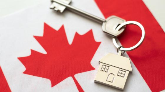 加拿大国旗上房子的关键