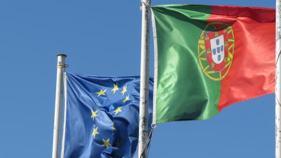 葡语和欧盟国旗