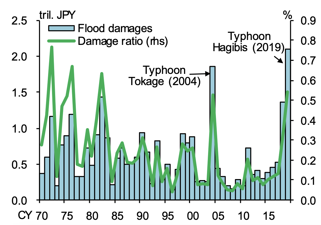 图1日本洪水灾害的时间序列