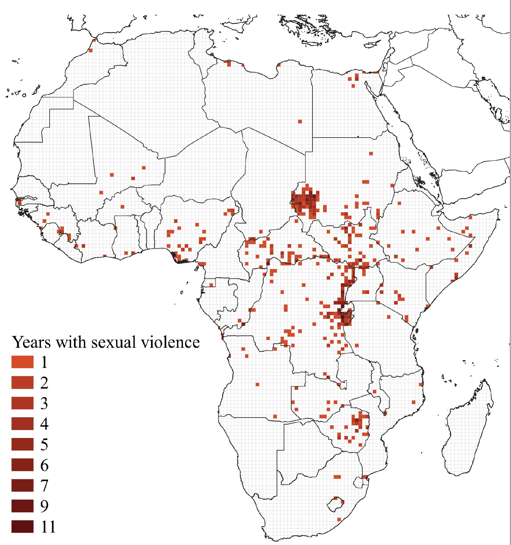 图1 1997-2018年性暴力事件数量